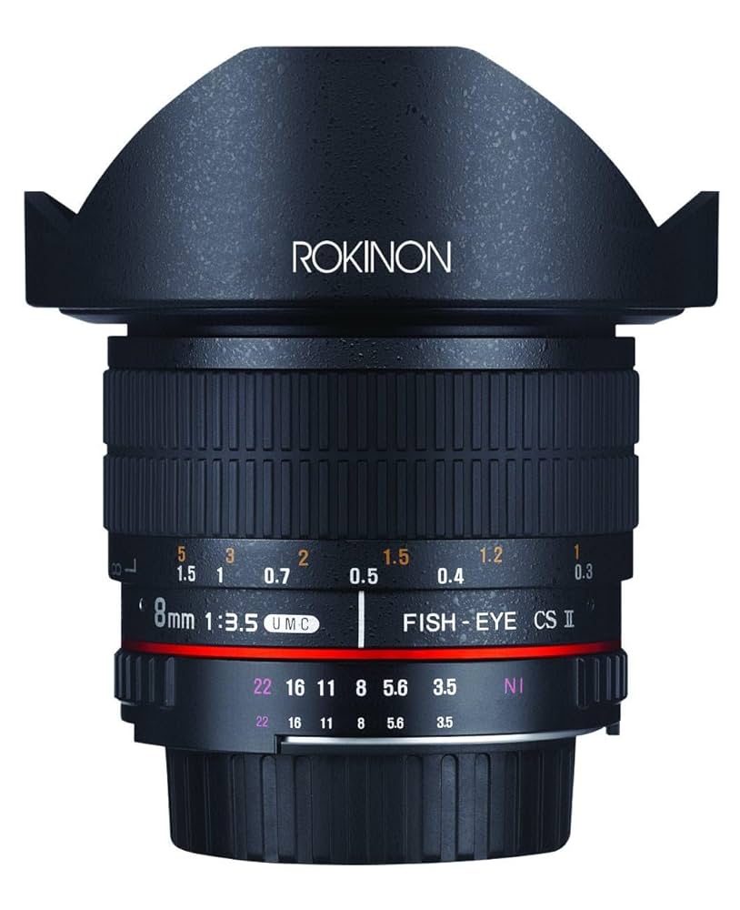 Rokinon 8?mm T / 3.8魚眼レンズCineレンズwith Removable Hood for Sony E Rokinon 8mm T/3.8 Fisheye Cine Lens with Removable Hood for